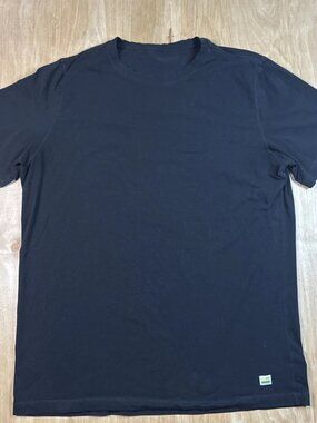 Vuori Current Tech Mens Size Large Black Performance Short Sleeve T-Shirt